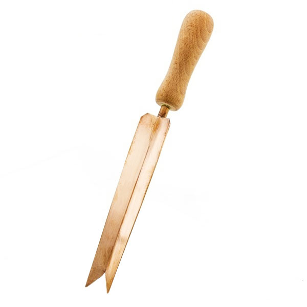Nož za korenine Uroš - vrtno orodje iz brona
